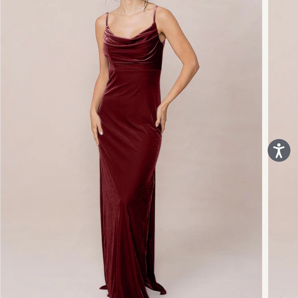 Revelry Skye Velvet Bridesmaids Dress - Romantic Rose